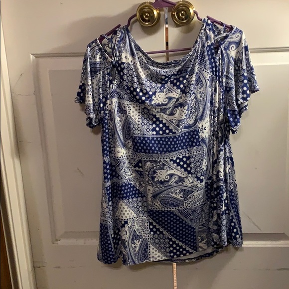Westport Blue/White blouse - Picture 3 of 5